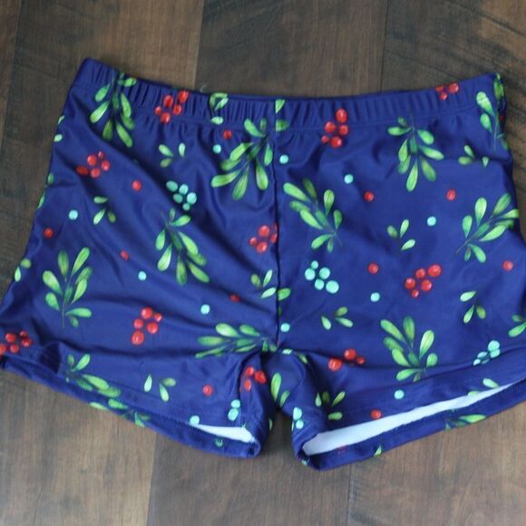 Summer Mae Bikini Beach lifestyle swim dress w boy shorts large navy floral - Picture 8 of 12